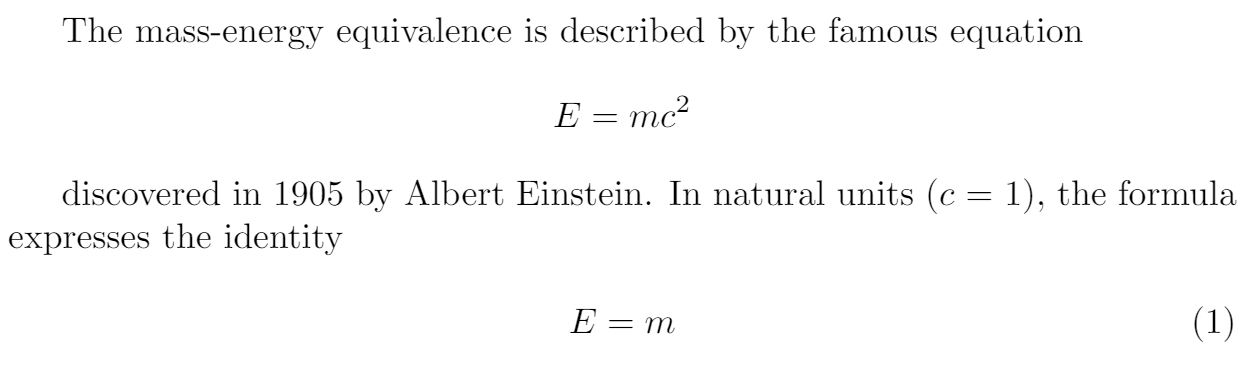 Latex Formula