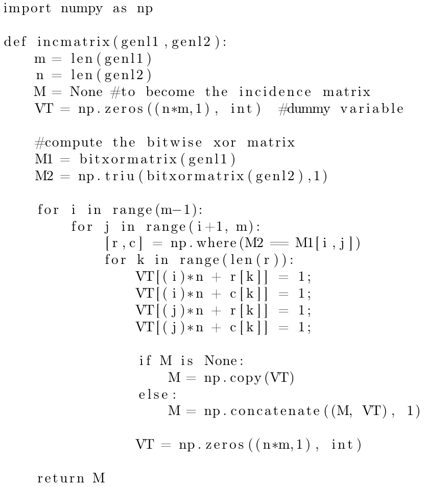 Code Listing Overleaf Online Latex Editor