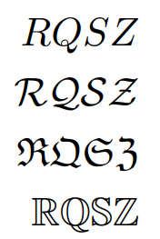 Changing fonts for typesetting maths