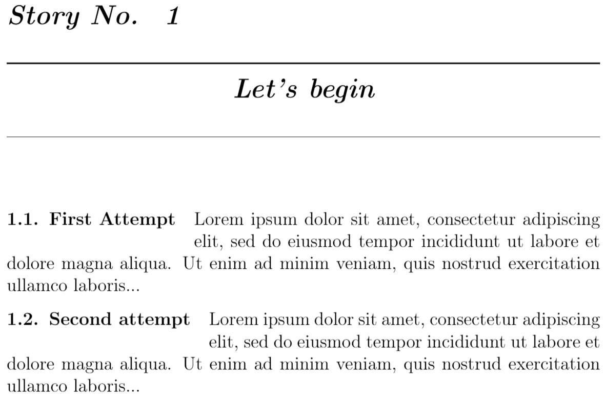 How To Start A Section On A New Page In Latex Document Typeset With 
