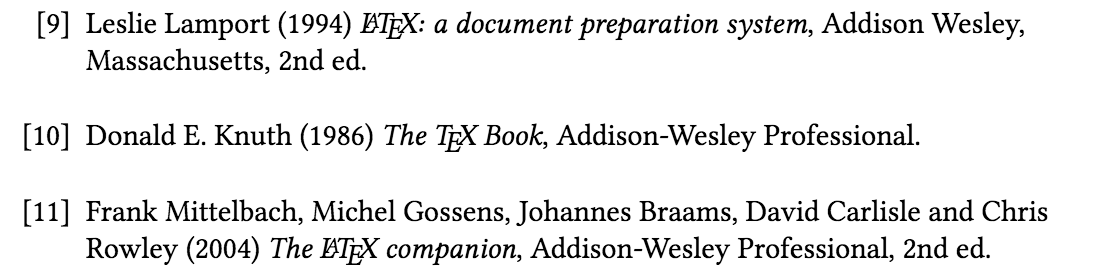 thebibliography with a longer label width