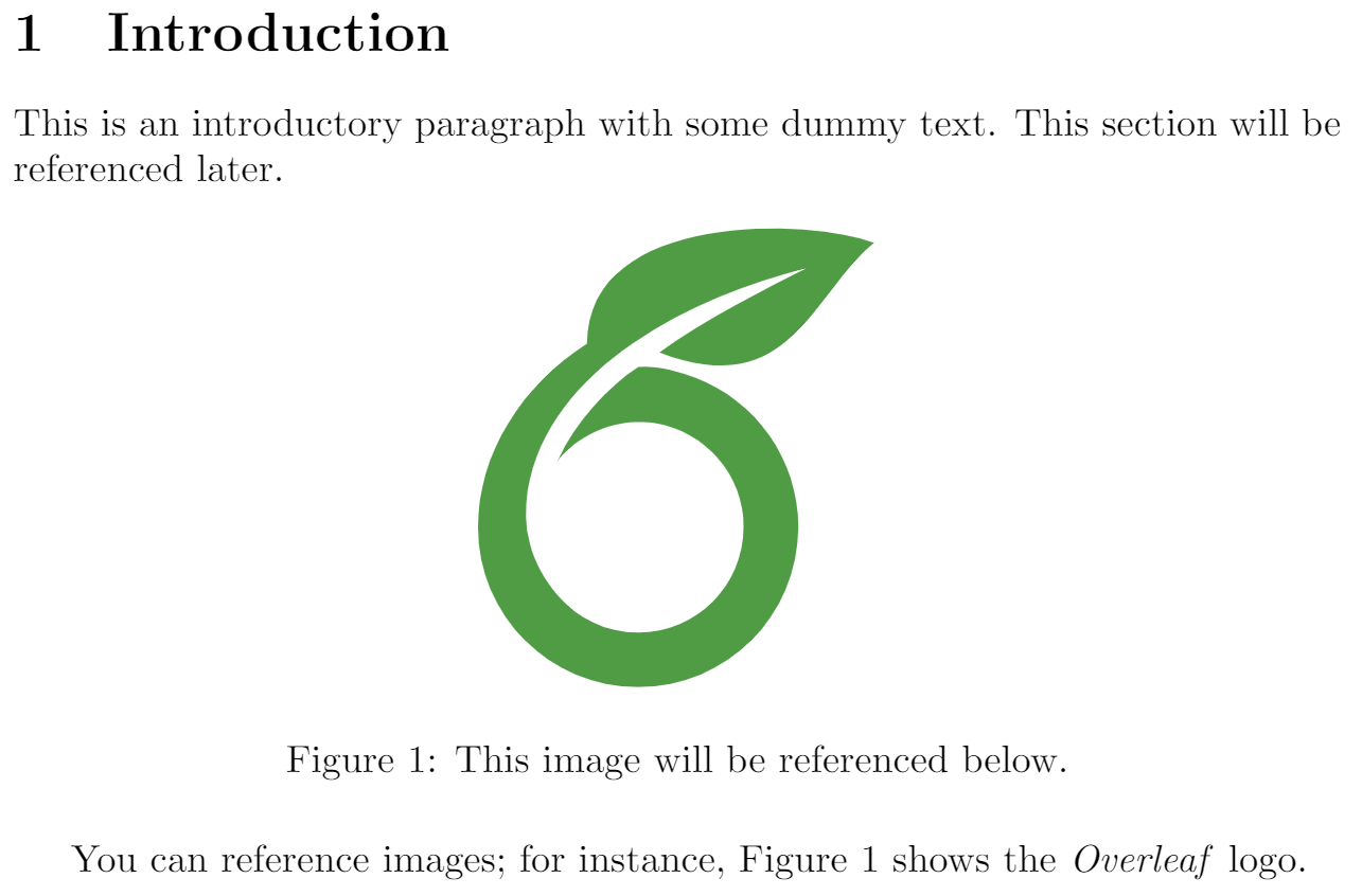 Cross Referencing Sections, Equations And Floats - Overleaf, Editor Latex  Online