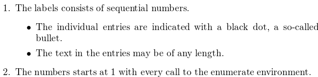 Lists Overleaf Online LaTeX Editor