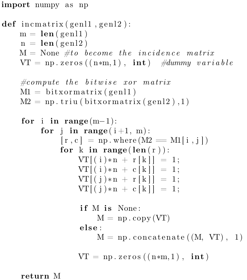 Code Listing Overleaf Editeur Latex En Ligne