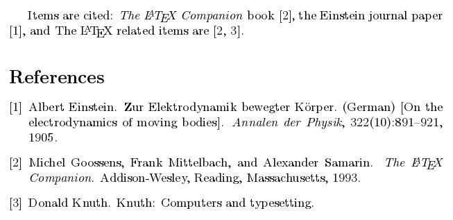 Bibtex bibliography styles - Overleaf, Editor LaTeX Online