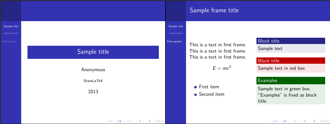 Latex Beamer Template Overleaf