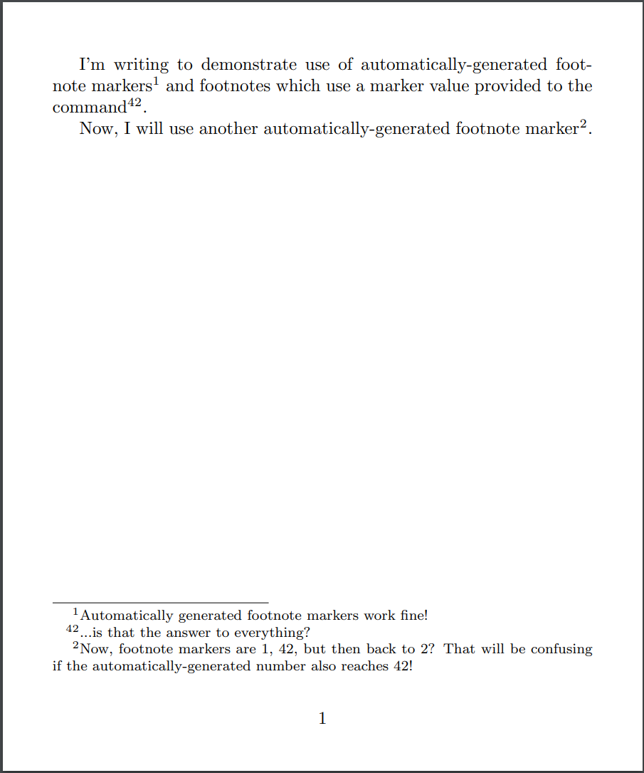 how to add footnote on latex overleaf