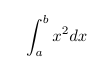 Example of an integral