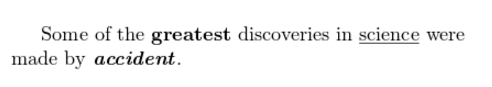 underline in latex