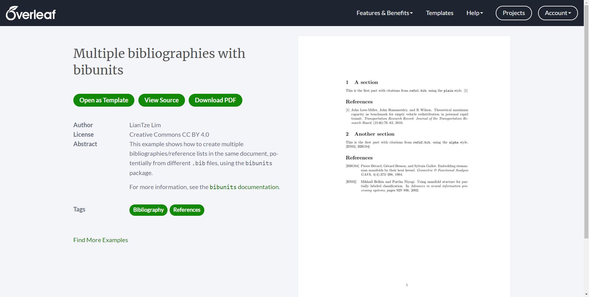 Using bibliographies on Overleaf - Overleaf, Online LaTeX Editor