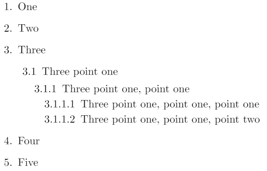 indentation - Spacing of list of items using enumitem package