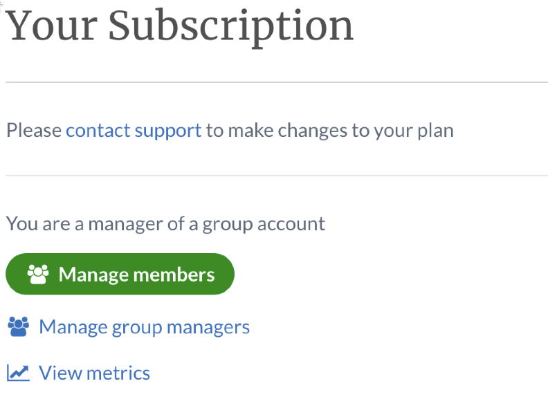 Accessing group subscription member details