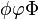 \phi \varphi \Phi